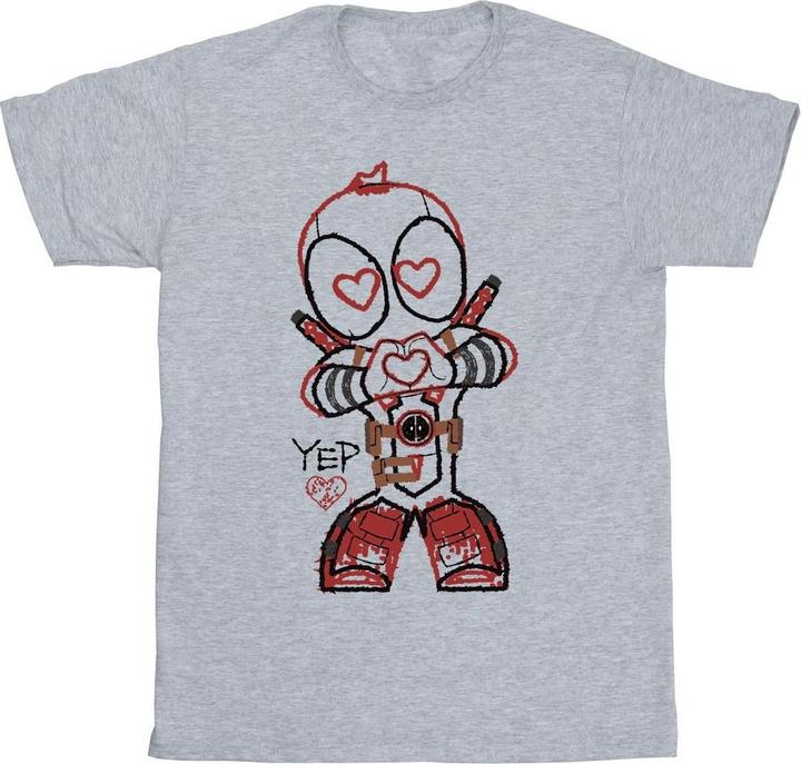Produktbild Deadpool Love Beam Line TShirt (L)