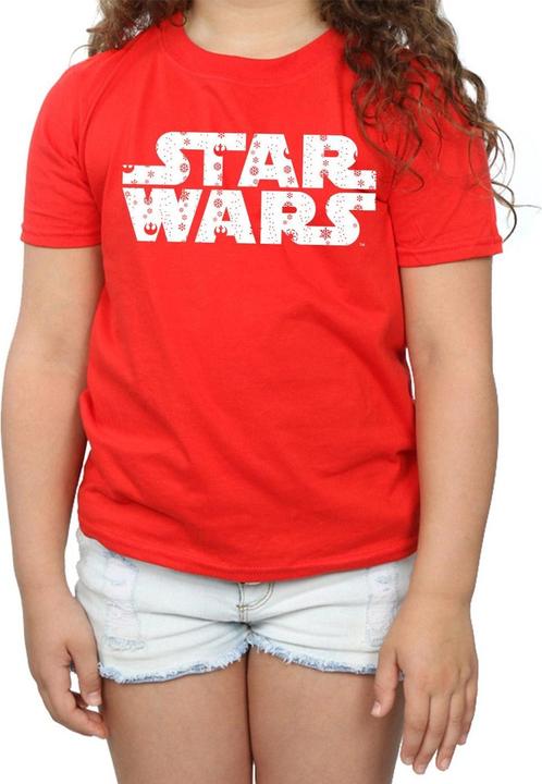 Immagine prodotto Star Wars Christmas Logo Maglietta Ragazze (116)