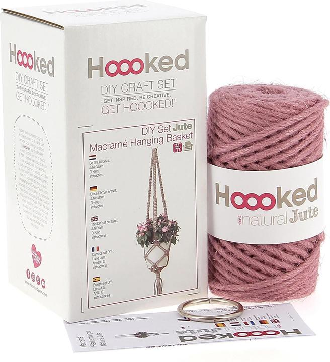 Image du produit Hoooked Set de bricolage Macramé Flower Basket Pink