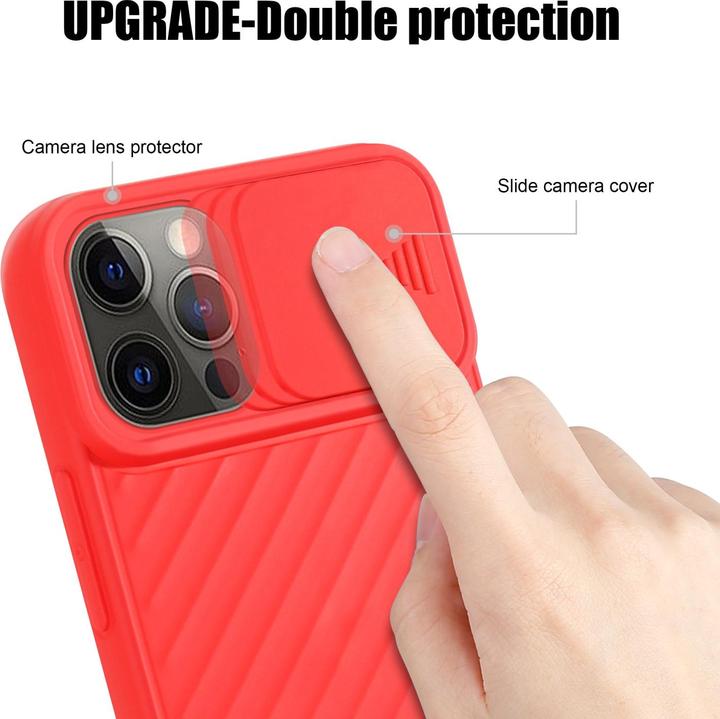 Immagine prodotto Cadorabo Cover in TPU con protezione della fotocamera (Apple iPhone 13 Pro Max)