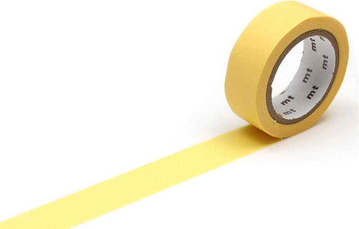 Produktbild MT Klebeband Washi Masking Tape Basic Eigelb 15mmx7m (15 mm)