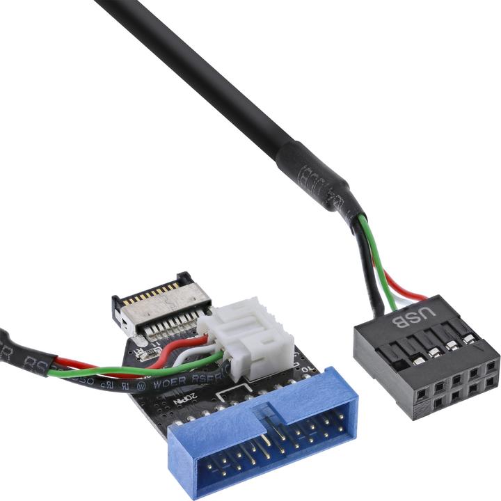 Actual product image InLine USB 3.1 to 3.0 adapter internal
