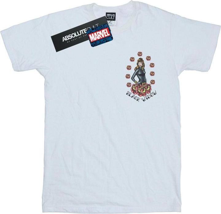 Image du produit - T-shirt BLACK WIDOW TATTOO BREAST PRINT - Homme (5XL)