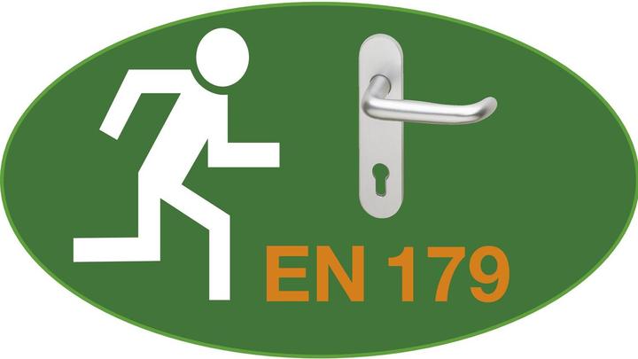 Actual product image BKS Split lever handle pin 78430, LI 40 x LA 65 mm, VK 9 mm, galvanised steel (Door handle)