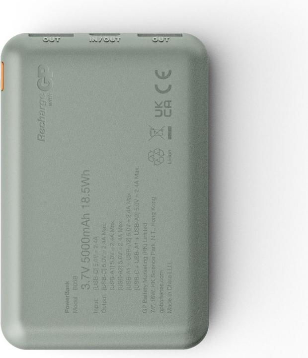 Actual product image GP Batteries GP PowerBank B+ Series 5000 mAh moss green (5000 mAh)
