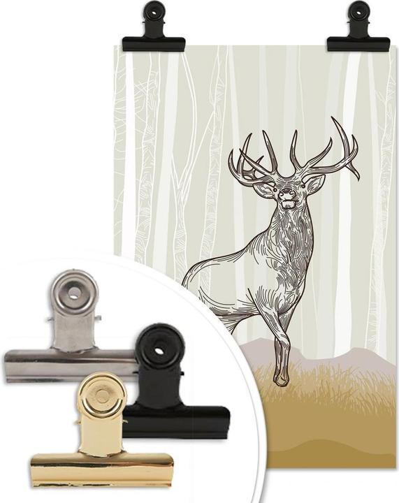 Produktbild Trenddeko Stolzer Hirsch (105 x 160 cm)