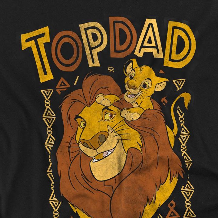 Actual product image The Lion King Unisex Adult Top Dad Mufasa Fathers Day T-Shirt (L)