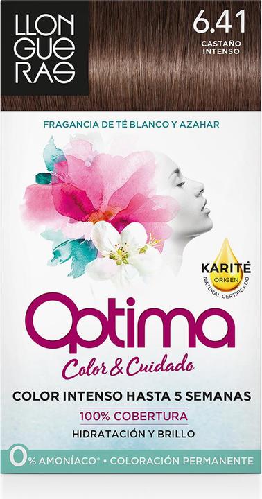 Llongueras OPTIMA hair colour #6.41-bombón chocolate (6.41)