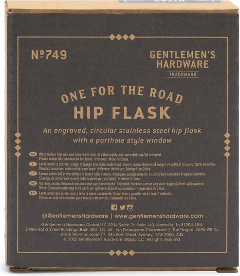 Produktbild Gentlemen's Hardware Round Hip Flask (135 ml)