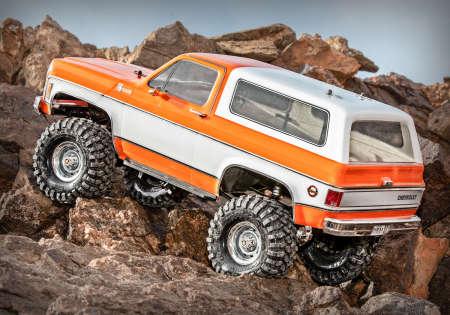 Actual product image Traxxas TRX-4 79 Chevy Blazer orange/white 1/10 Crawler RTR Brushed, Clipless, without battery and charger (RTR Ready-to-Run)