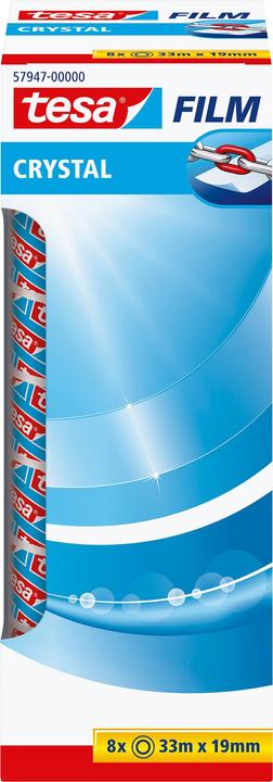 Actual product image tesa tesafilm 8x CRYSTAL adhesive tape (19.19 mm)