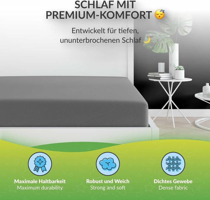 Produktbild Etérea Microfaser Jersey Spannbettlaken (140 x 200 cm, 160 x 200)