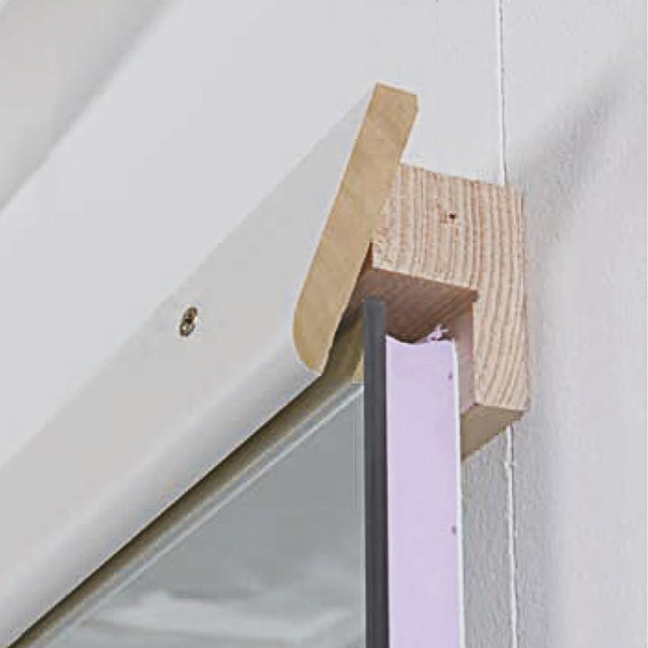 Actual product image Sport-Thieme Mounting accessories for safety mirror crystal (220 x 4 x 3 cm)