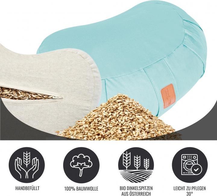 Actual product image Gorilla Sports Yoga crescent pillow