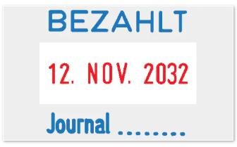 Produktbild Colop Wort- und Datumsstempel 2160/RL Rot/Schwarz
