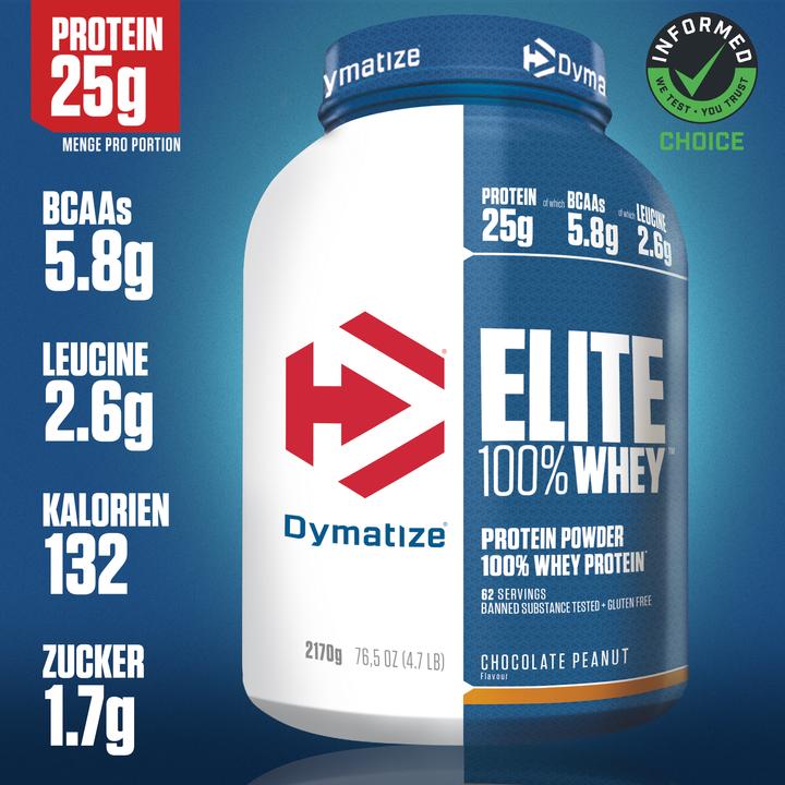 Immagine prodotto Dymatize Elite Whey (Chocolate, Arachide, 1 pz., 2170 g)