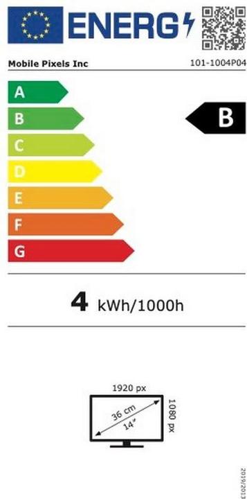 Energy Label Mobile Pixels Trio Max 2.0 (1920 x 1080 pixels, 14.10")