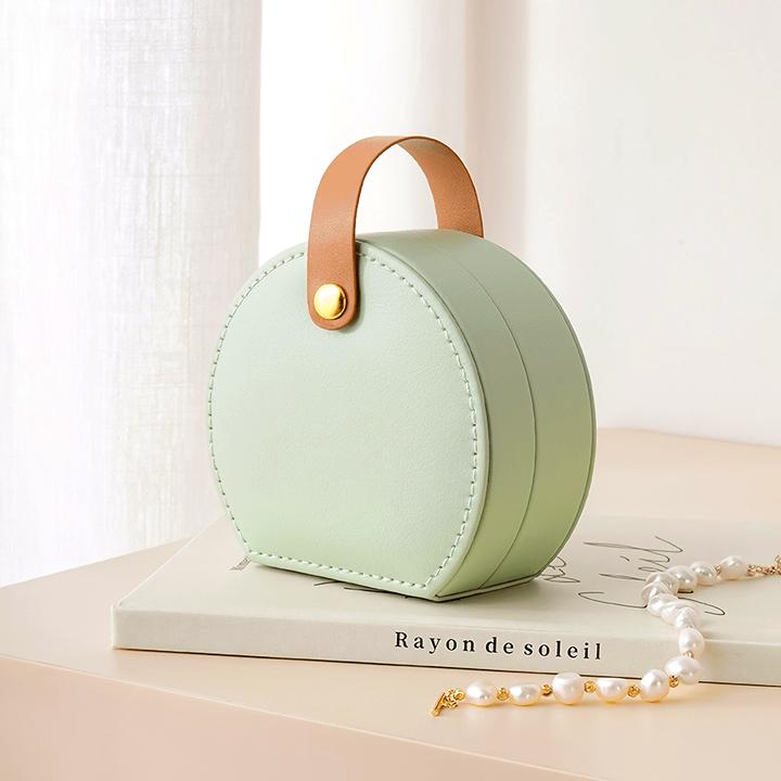 Image du produit Only-Bags.Store Reisefreundlicher, schicker Mini-Schmuck-Organizer aus Kunstleder – tragbare und hübsche