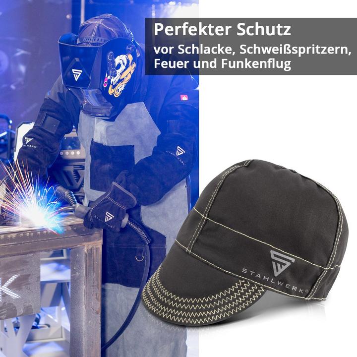 Image du produit Stahlwerk Bonnet de soudeur Vêtement de protection ignifugé pour le soudage (Taille unique)