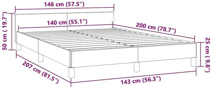 Actual product image VidaXL Tiffi (140 x 200)