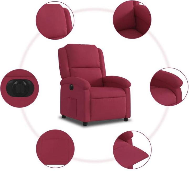 Immagine prodotto VidaXL Sedia reclinabile in velluto elettrico