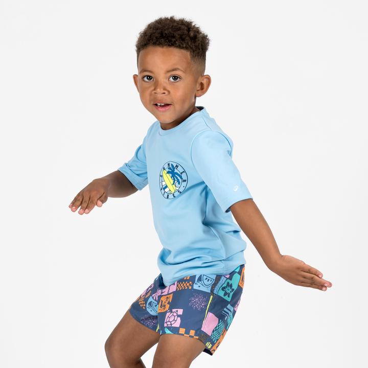Actual product image Olaian UV-Shirt Surfen Kinder 100 hellblau (122)