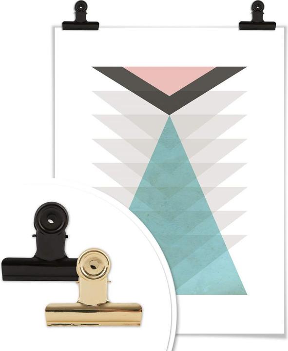 Produktbild Trenddeko Totem aqua & pink (40 x 50 cm)