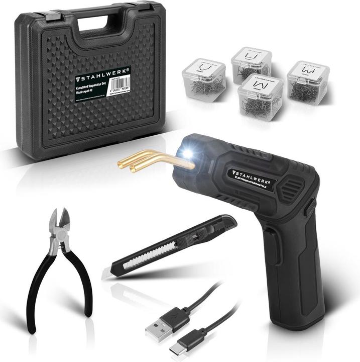 Image du produit Stahlwerk Kit de réparation plastique Soudeuse plastique Agrafeuse à chaud Smart Repair
