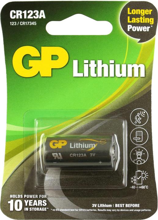 Image du produit GP Batteries Piles (1 pcs, CR123A, 1400 mAh)
