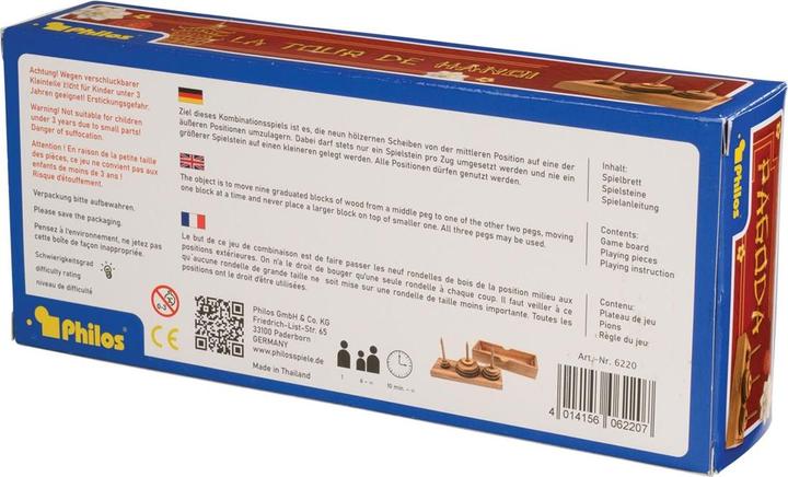 Produktbild Philos Turm von Hanoi (Deutsch, Französisch, Italienisch, Englisch)
