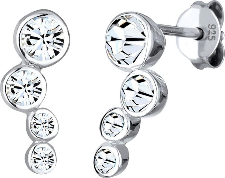 Actual product image Elli Earrings Basic Geo Trend Crystals 925 Silver (925 sterling silver, Glass crystal)