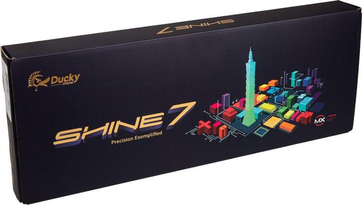 Immagine prodotto Ducky Tastiera da gioco Shine 7 PBT, MX-Red, LED RGB - blackout (USA) (US, Cablato)