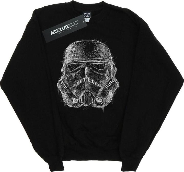 Star Wars Stormtrooper Scribble Helmet Sweatshirt Jungen