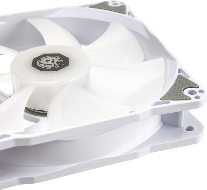 Produktbild Bitspower Notos RGB PWM Lüfter, 120mm - weiss, 5er-Pack (120 mm, 5 x)