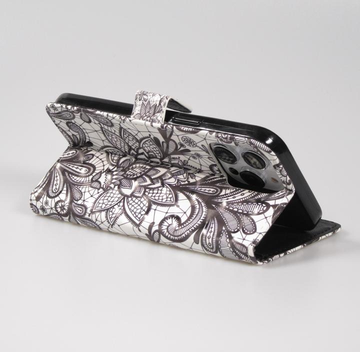 Image du produit PhoneLook Fourre Flip Black & White Mandala (Apple iPhone 14 Pro Max)