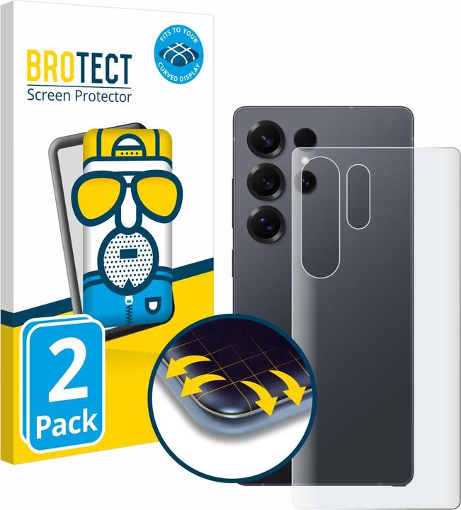 Produktbild BROTECT Fullscreen Schutzfolie Displayschutz Folie Matt Entspiegelungsfolie (2 Stück, Samsung Galaxy S25 Ultra)