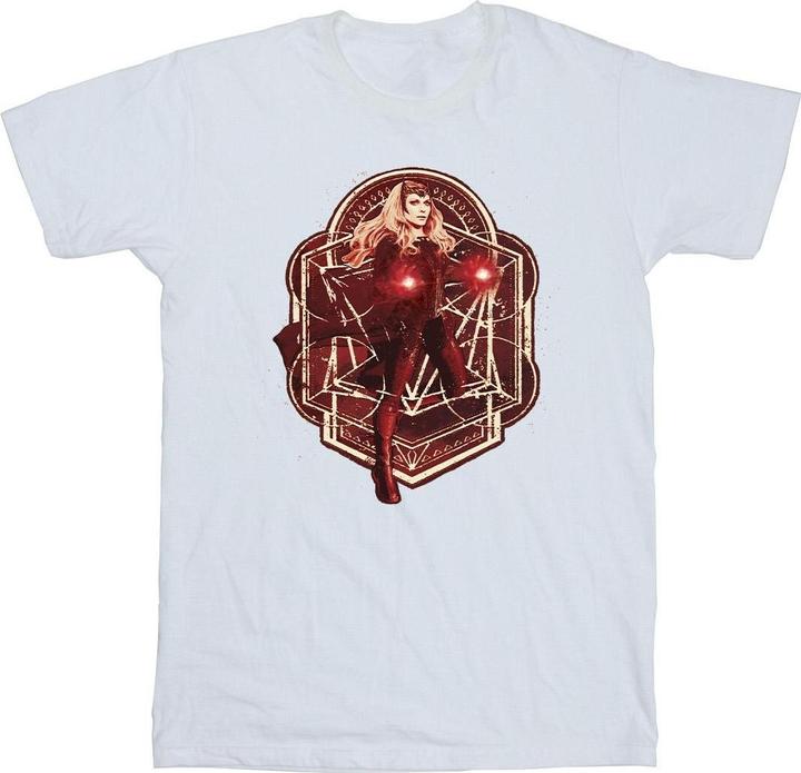 Actual product image Girls Doctor Strange Wanda Vintage Cotton T-Shirt (128)
