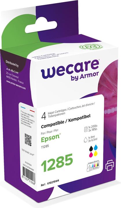 Immagine prodotto Wecare Multipack nuovo costruito CMYBK T128540WE per Epson Stylus S22 9/3x6.5ml (CMYK)