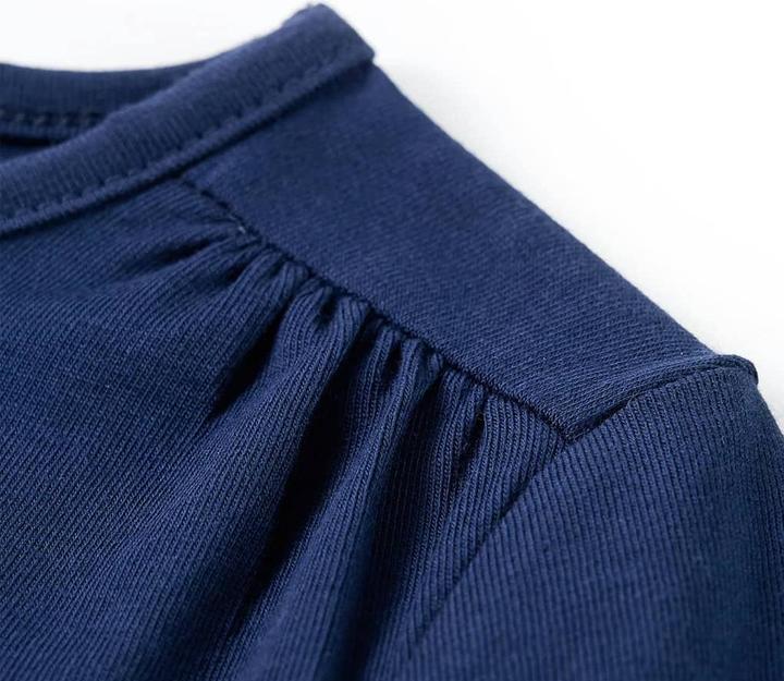 Immagine prodotto VidaXL Camicia da bambino a maniche lunghe blu navy 128,Materiale: 95 % cotone (128)