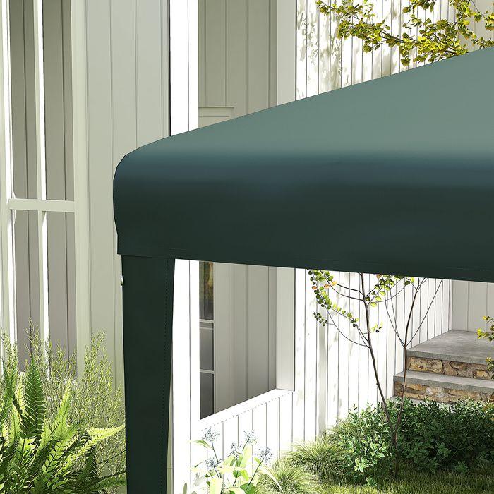 Produktbild Swisshandel24 Pavillon 2,7x2,7 m Partyzelt Gartenpavillon Gartenzelt Festzelt Stahl, Dunkelgrün (270 cm, 270 cm)