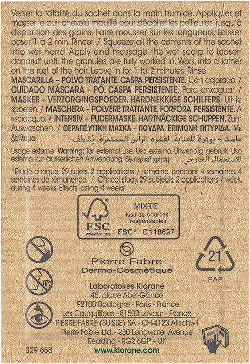 Immagine prodotto Klorane Maschera antiforfora in polvere con galanga (24 ml)