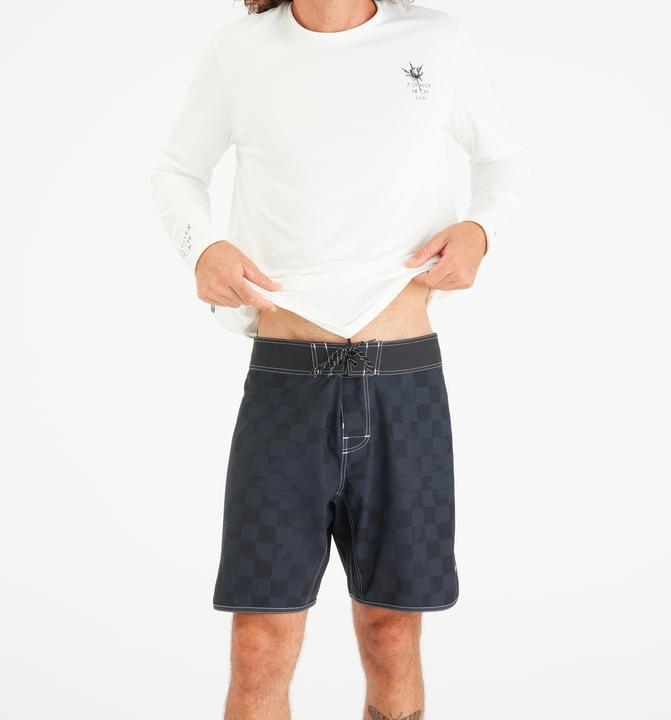 Immagine prodotto Olaian UV-Shirt langarm Surfen Herren UV-Schutz 50+ Flower weiss (L)