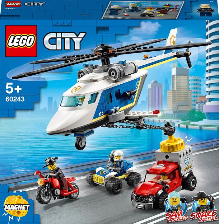 Produktbild LEGO Verfolgungsjagd mit dem Polizeihubschrauber (60243, LEGO City)