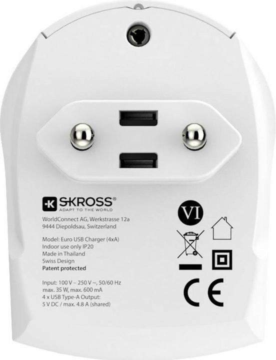 Actual product image Skross Travel power supply 1.302422 4800 mA, 5 V