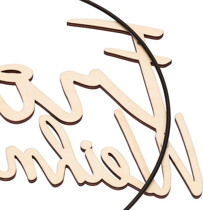 Produktbild Rico Design Holzschriftzug "Frohe Weihnachten", magnetisch für Metallringe Ø 25 cm