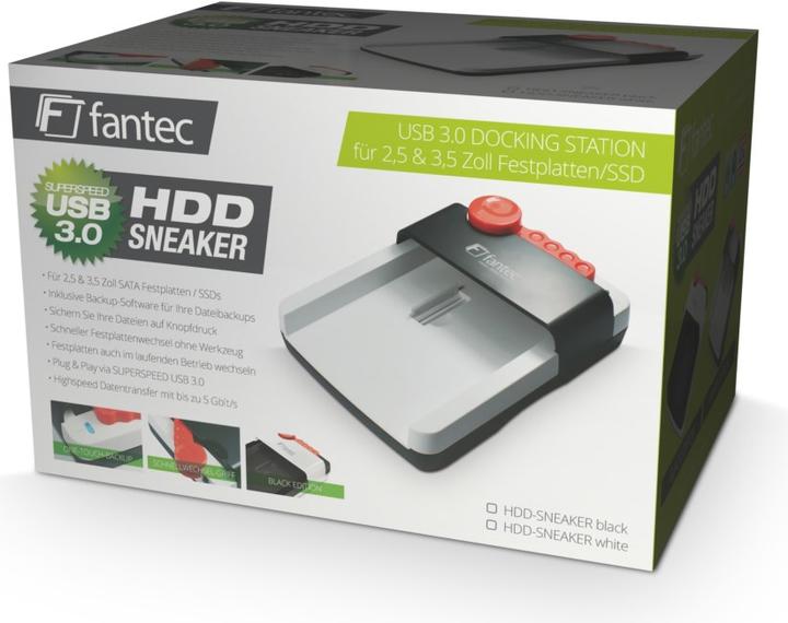 Produktbild Fantec HDD-Sneaker USB3.0 Docking (2.5", 3.5")