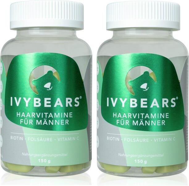 IVYBears Haarvitamine für Männer 2er Pack (2 Stück, Gummies, 300 g)
