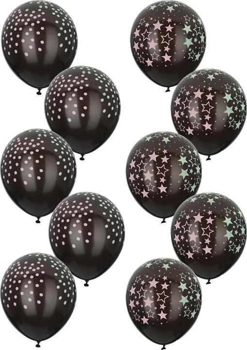 Actual product image Neon balloons, glow in the dark, 10 pcs.