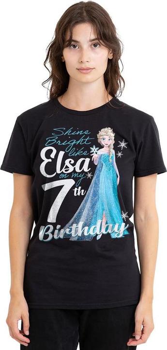 Immagine prodotto Disney Frozen Bright Like Elsa Maglietta 7° Compleanno Adulto Unisex (XXL)