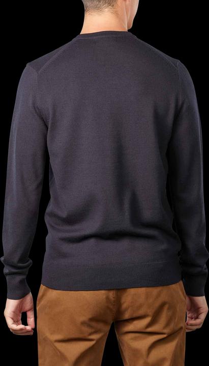 Actual product image Fred Perry Classic Crew Neck Jumper Navy (S)